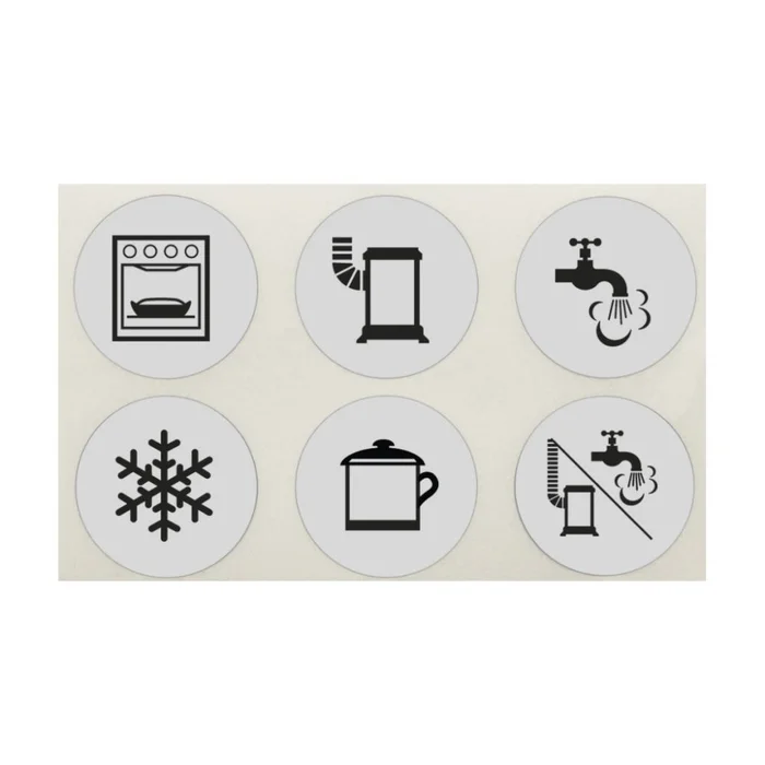 GOK Symbolaufklebersatz Verteilerblock 5 Stück