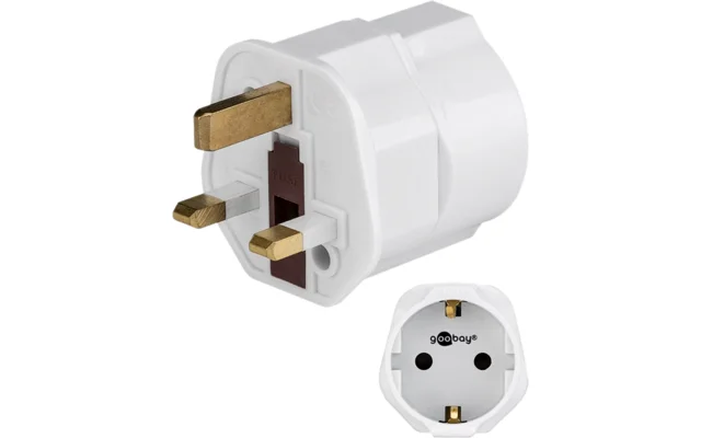 Goobay Reise Netzadapter EU für UK, weiß