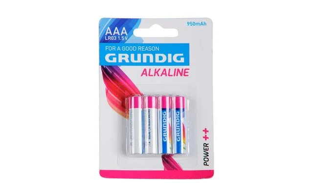Grundig Alkaline Batterie Micro AAA 1,5 V 4er-Pack