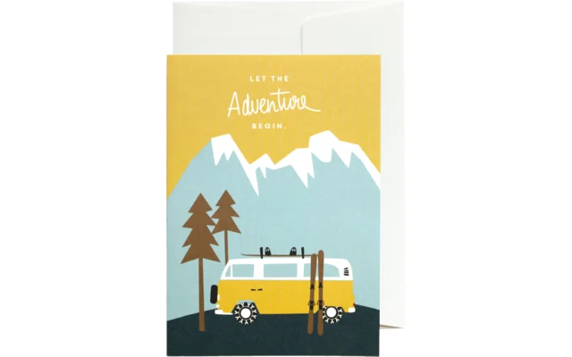 Grußkarte – Bus adventure