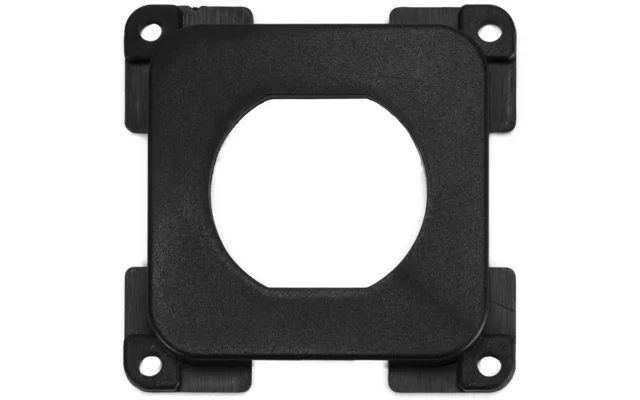 Haba Abdeckung mit Loch für Steckdose C-Line Blindplatte schwarz