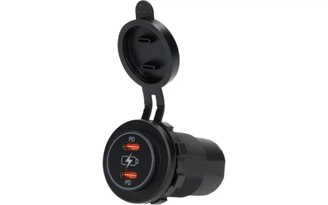 Haba Ladegerät mit 2x USB-C PD Anschlüssen Power Line schwarz