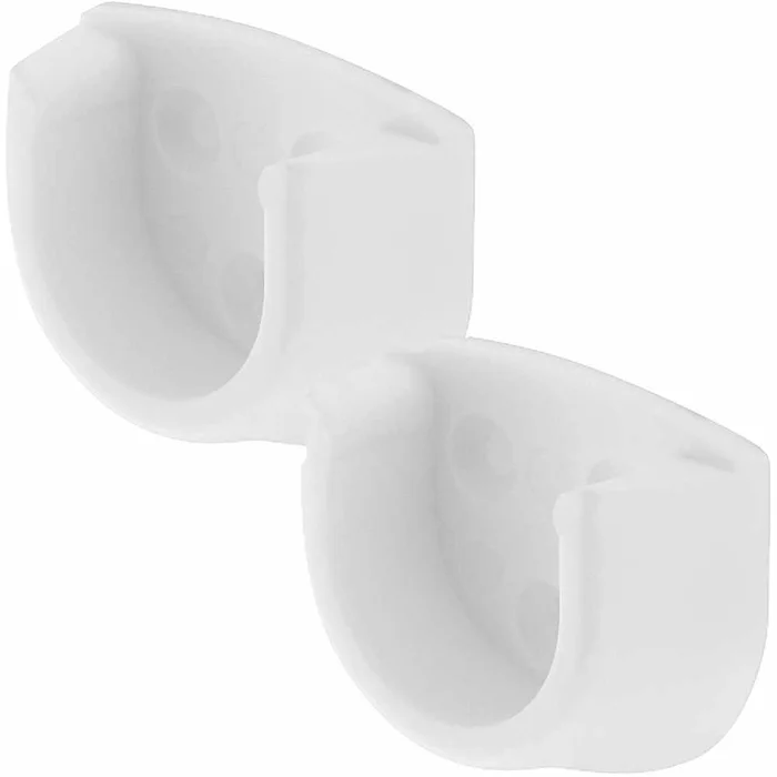 Häfele Schrankrohrlager weiß, 2 Stück