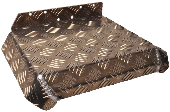 Halbes Kotflügel links 310×290 mm – geeignet für Hapert Anhänger – Aluminium Riffelblech Material