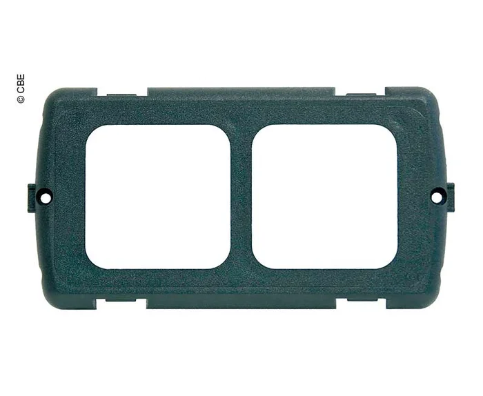 Halterahmen 2-fach CBE MAT2NL/G schiefergrau RAL7015