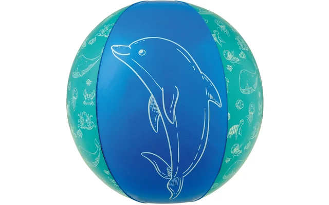 Happy People Strandball blau mit Motiv