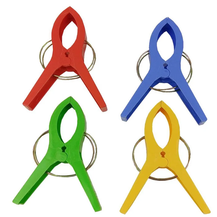 Happy People Strandhandtuchhalter, 4 Stück