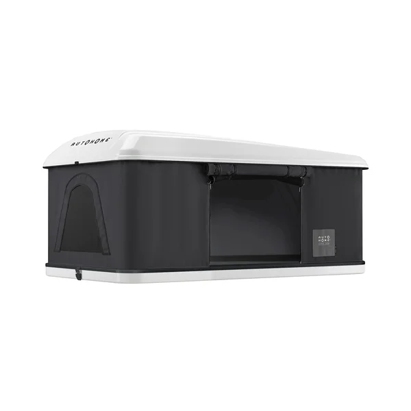 Hartschalen-Dachzelt Maggiolina Airlander Plus – Stoff Grau – Schale Weiß – Medium X-Long