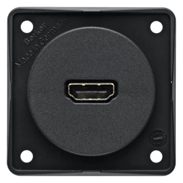 HDMI-Einbaubuchse anthrazit