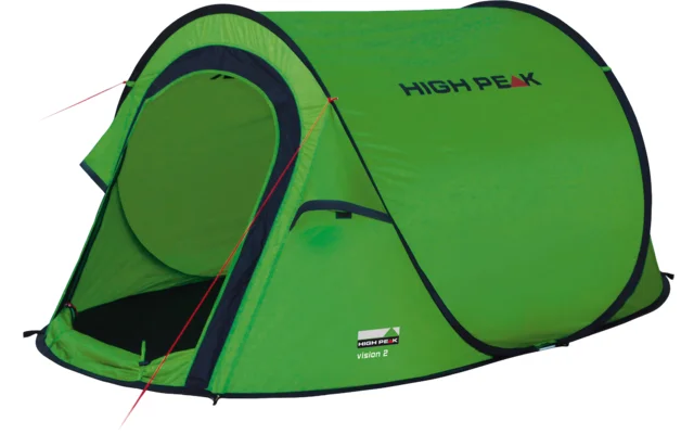 High Peak Vision 2 Einfachdach Pop Up Wurfzelt für 2 Personen