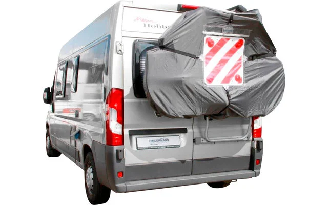 Hindermann City Fahrradschutzhülle für 3 Fahrräder mit Fenster für Warntafel