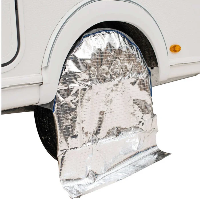 Hindermann Radschutzhülle mit Sonnenreflektion für Reisemobil, 15 Zoll