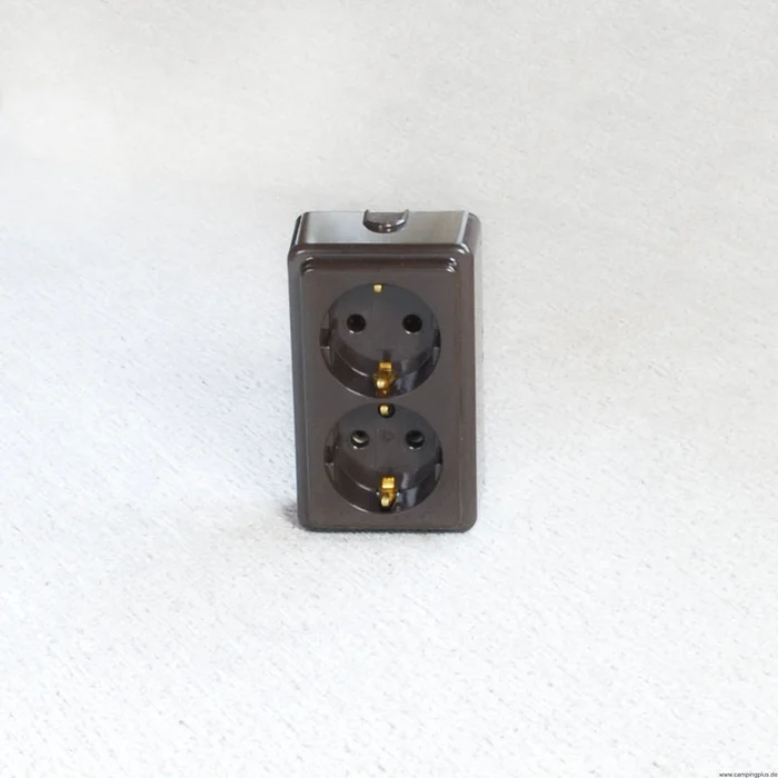 Hobby Doppelsteckdose schwarz (1995 – 2025)