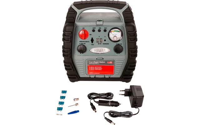 HP 7 in 1 Power Station Jumpstarter Set 12 V / 900 A