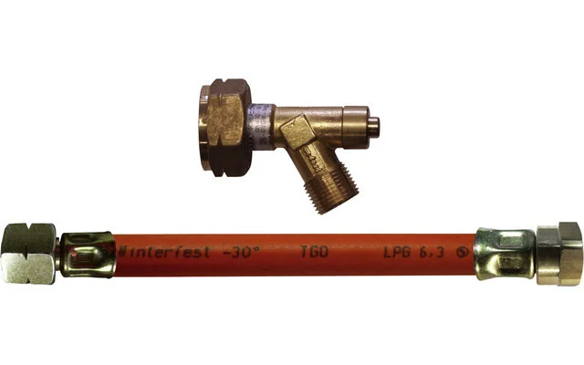 HPV HD-Schlauch Garnitur für Gasflaschen 450 mm