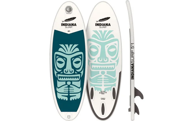 Indiana 5’1 Surf Inflatable aufblasbares Surfboard inkl. Luftpumpe