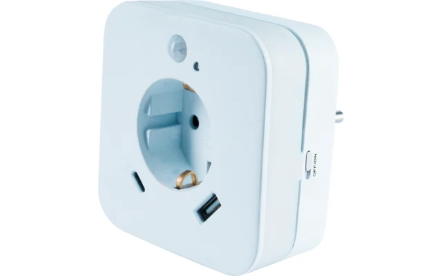 InnTec LED Nachtlicht SLED02C mit Bewegungssensor / Steckdose / USB-A / USB-C