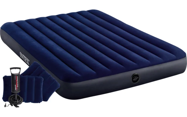 Intex doppel Luftbett Standard Classic Downy Queen Set 3 teilig 203 x 152 x 25 cm