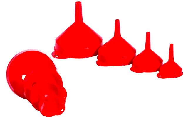 IWH Trichter-Set 4-teilig rot