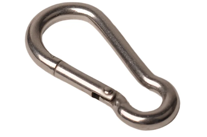 Karabiner aus Edelstahl 50×5 mm – 8 mm Ösendurchmesser