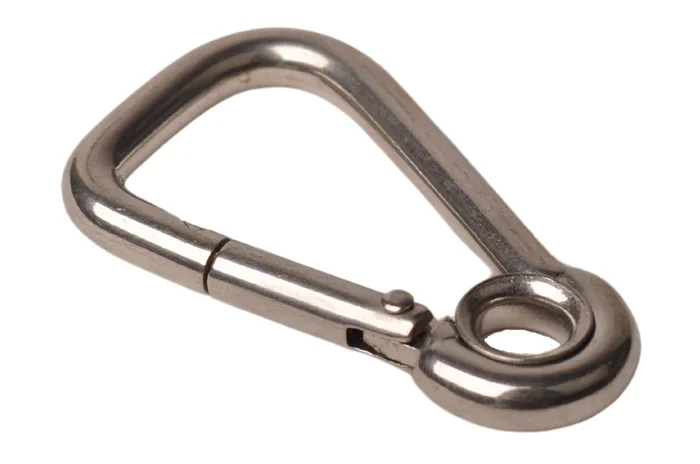Karabinerhaken aus Edelstahl 60×6 mm – Ösendurchmesser 7 mm