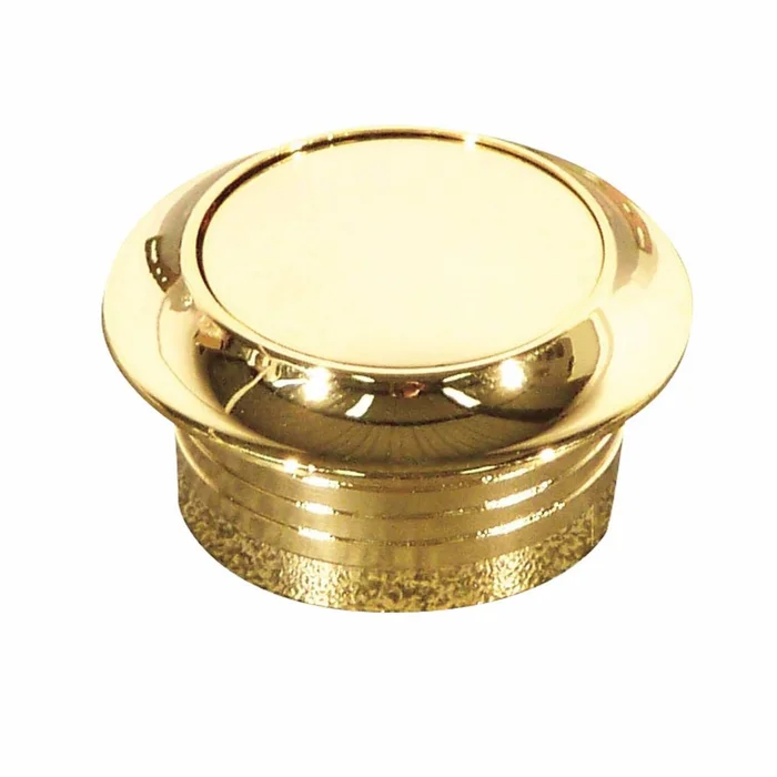 Knopf + goldene Rosette – Türstärke 13mm