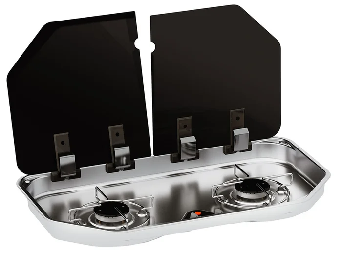 Kocher Edelstahl mit Glasabdeckung in anspruchsvollem Design