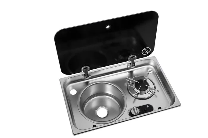 Kocher-Spülenkombination ASO – Spülbecken Links