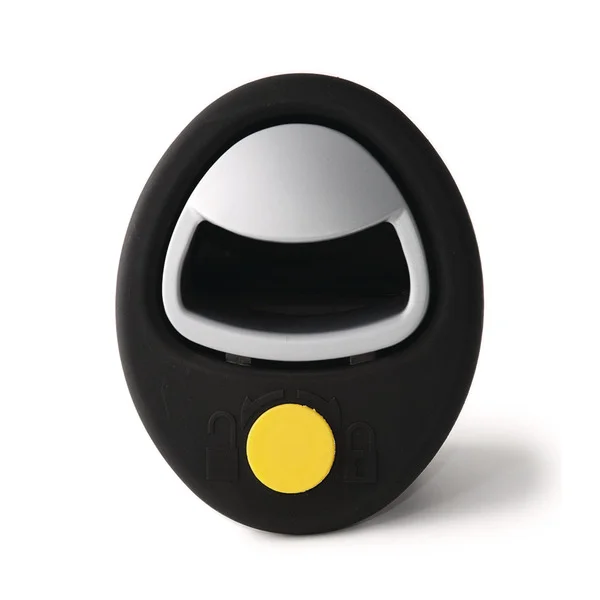 Kofferklappenschloss MAGIC schwarz, Griff silber lackiert