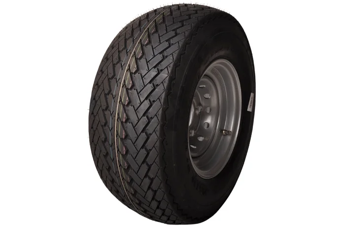 Komplettrad 10 Zoll – 20.5×8.00-10 Reifen + Felge – Mercedes Lochkreis: 5×112 – 750 kg – 8PR – 67 mm Nabendurchmesser