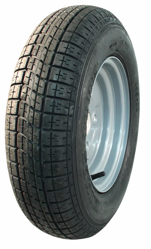 Komplettrad 10 Zoll – Reifen 145-10 + Felge – Opel Pitch: 4×100 – 6PR – 325 kg – 60 mm Nabendurchmesser