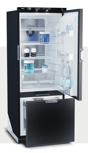 Kompressor-Kühlschrank Slim 250 CHR – 250 l – Schwarz