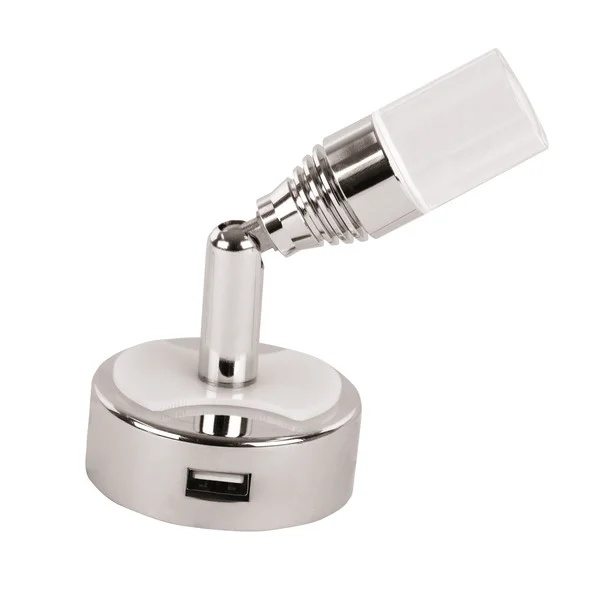 LED Leseleuchte 12 V / 1 W mit USB-Steckdose und Wippschalter