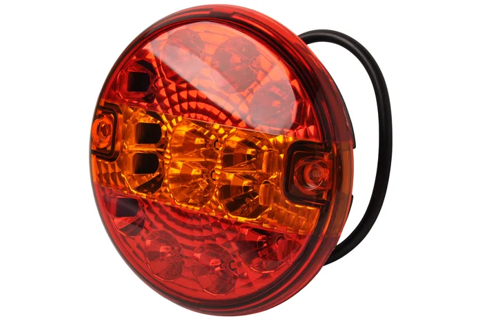 LED Rückleuchte rund flach 140×35 mm – lose Kabelverbindung