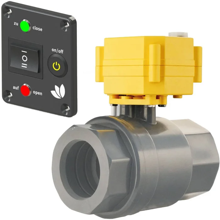 Lilie Kugelhahnventil 24 V Entleerungssystem mit Funktionsanzeige