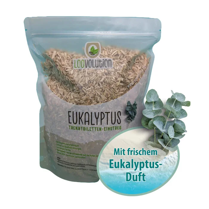Loovolution Einstreu für Trockentrenntoiletten Eukalyptus 400g