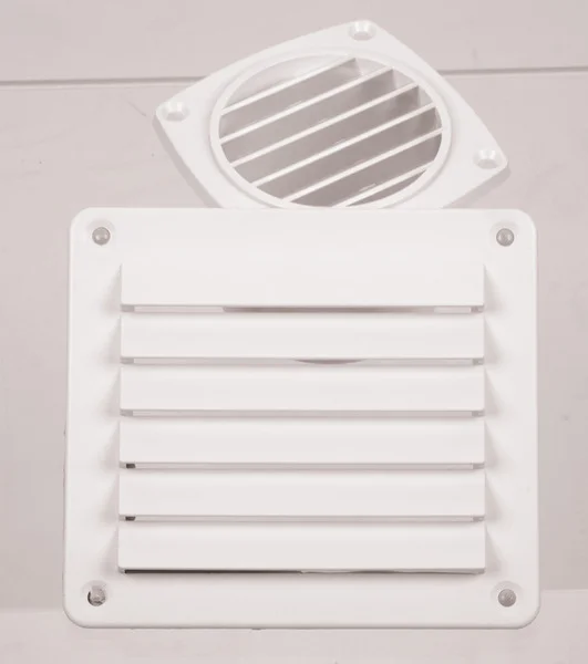 Lüftungsgitter, weiß, 142x80mm, eckig, inkl. Schrauben