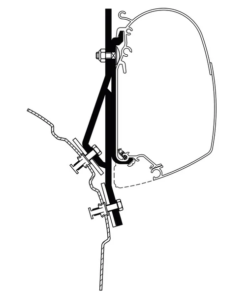 Markisen Adapter – TO 4200/5200 für VW T4