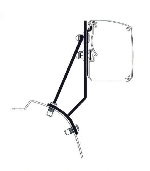 Markisenadapter für Thule Wandmarkisen TO 3200