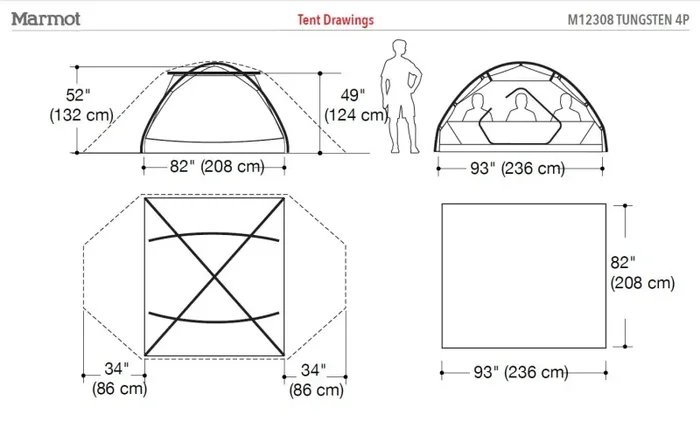 Marmot Tungsten 4-Personen-Familienzelt – Bild 2