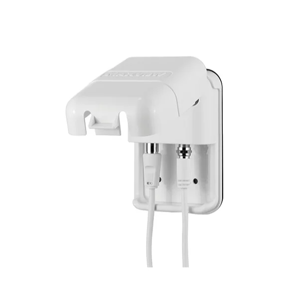 Maxview Sat-Außensteckdose Twin, F- / Koax, weiß