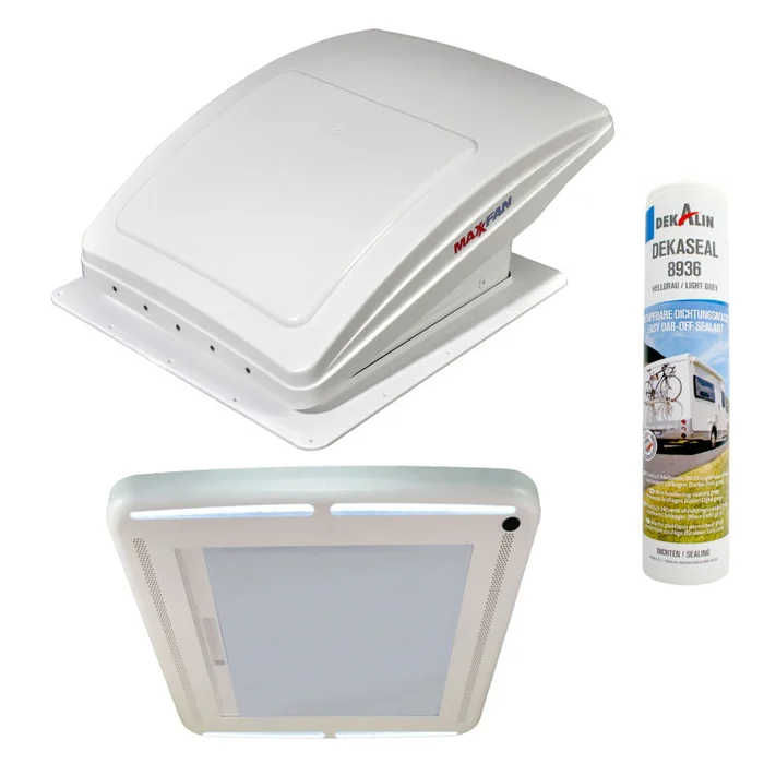 Maxxair MaxxFan Deluxe weiß – Komplettset