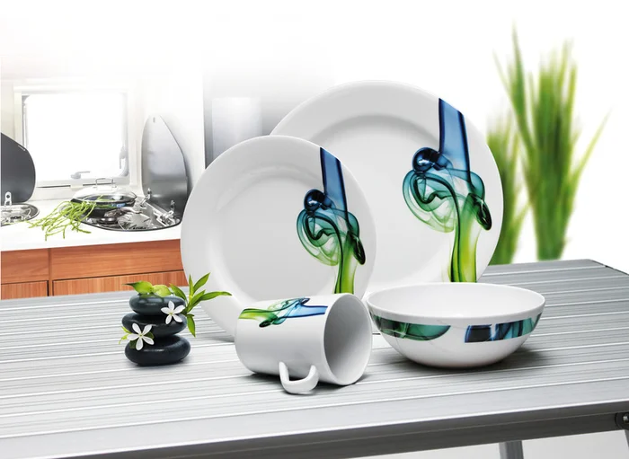 Melamin Geschirr-Set LUCCA – Für 4 Personen – 16-teilig