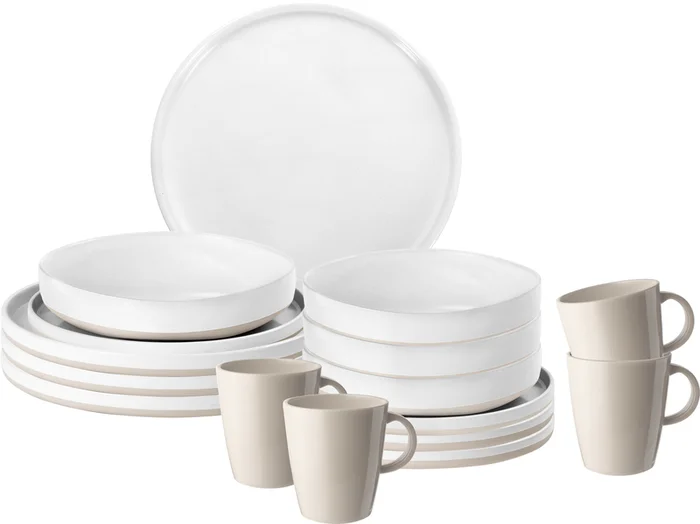 Melamin-Geschirr-Set Odette – 16-teilig – Für 4 Personen
