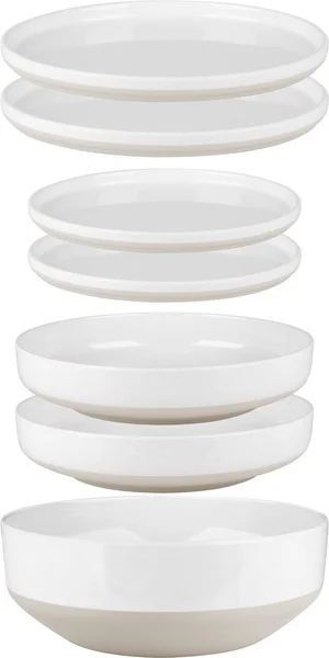 Melamin-Geschirr-Set Odette – 7-teilig – Für 2 Personen