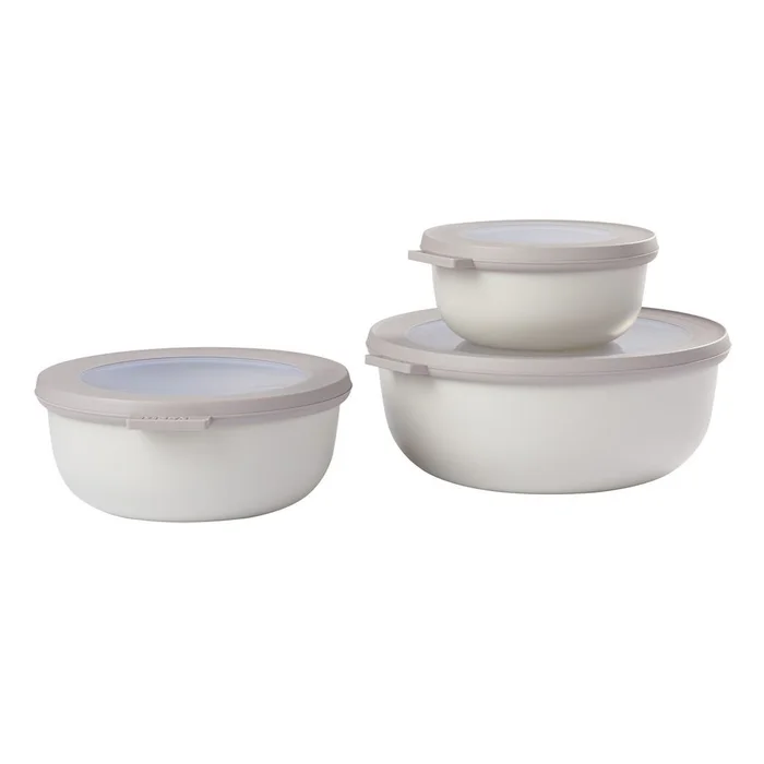 Mepal Multischüssel-Set Cirqula 3-teilig, weiß