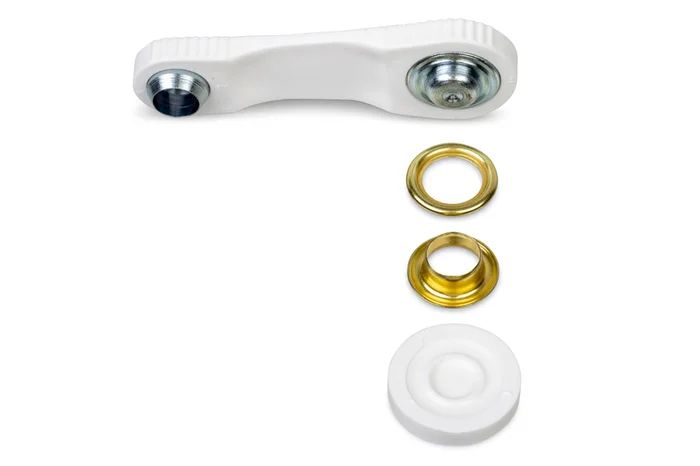 Messingösen mit Scheiben – 11 mm