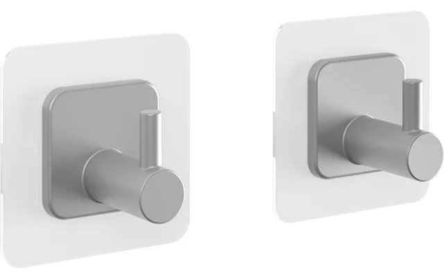 Metaltex U Fix Hafthaken quadratisch 2er Set 3 x 3 cm