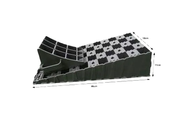 Milenco Stufenloser Auffahrkeil mit Parkstopper