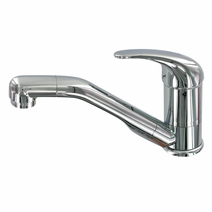 Mischbatterie für Wohnmobile 12V mit Roma 40°-Schalter COMET